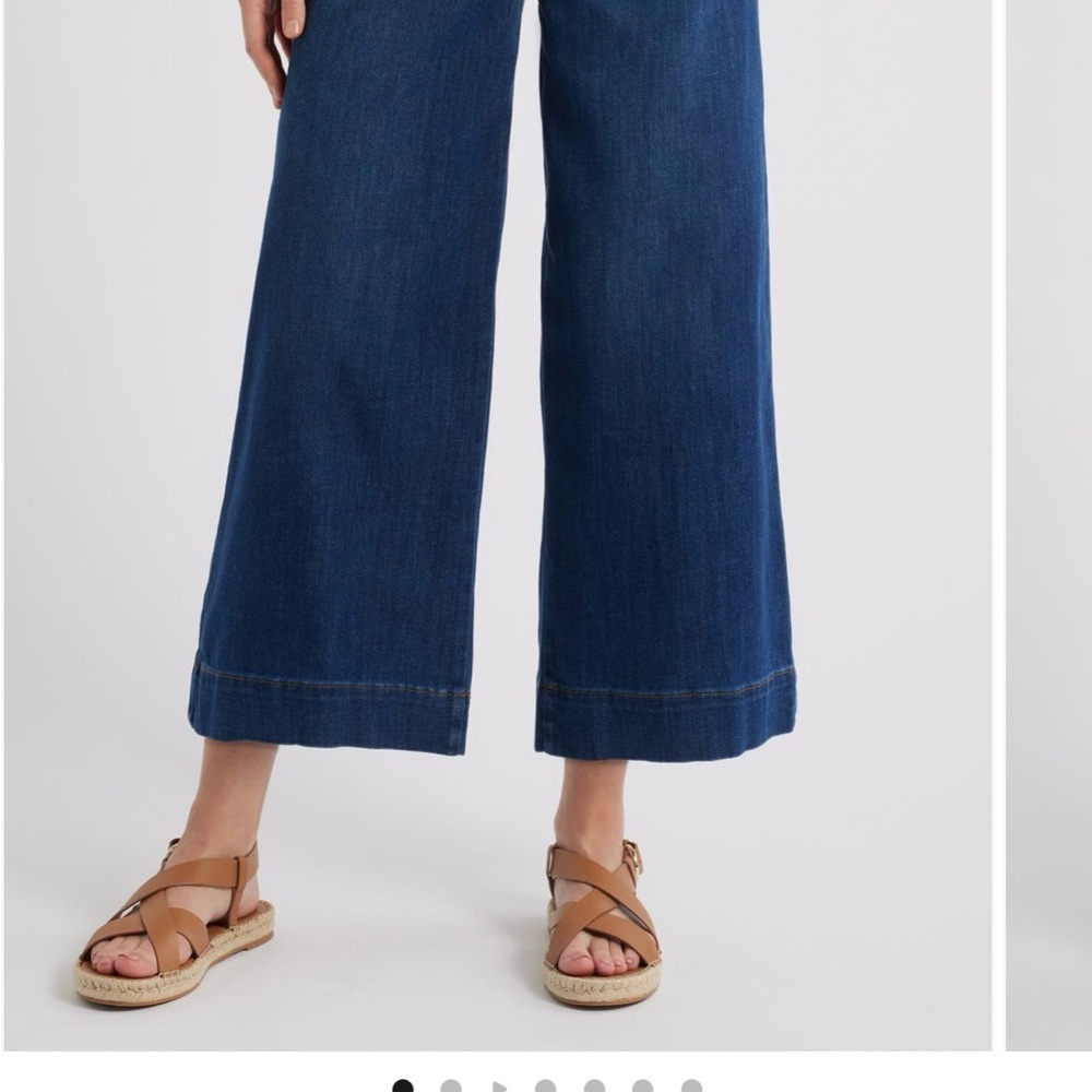 Wit & Wisdom Whitney Cropped Wide Leg Jeans